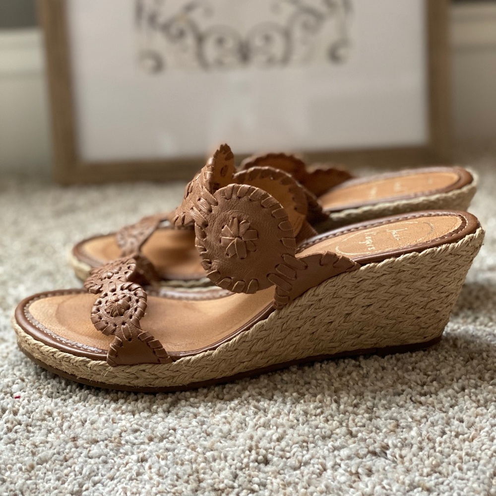 Jack Rodgers wedge sandals size 6